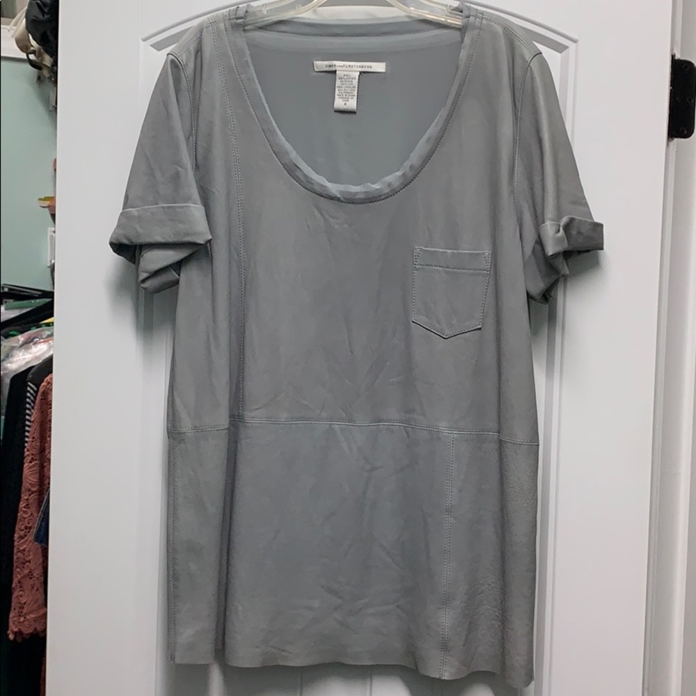 DVF Leather Top